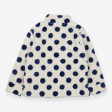 Fleece Quarter Zip Polka Dot