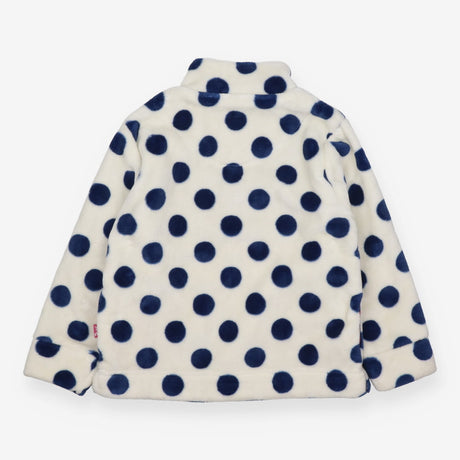 Fleece Quarter Zip Polka Dot