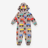 One Piece Fleece Grey Colour Cars