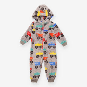 One Piece Fleece Grey Colour Cars