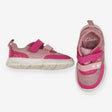 2 tone pink velcro trainers star strap