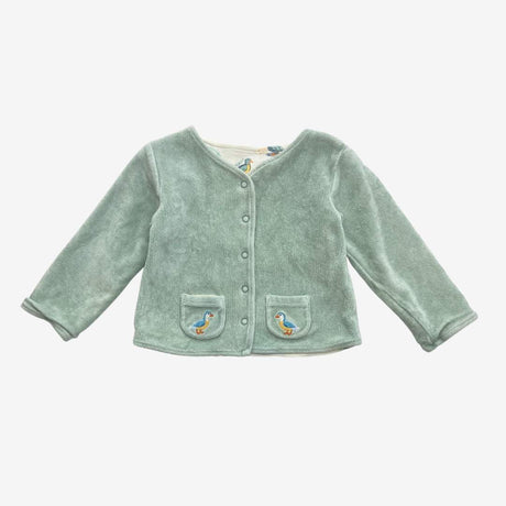 Velvet sky blue duck jacket