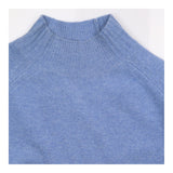 High Neck Knit Jumper Blue