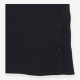 rag & bone Silk Shell Top Black Sleeveless Mock Ne