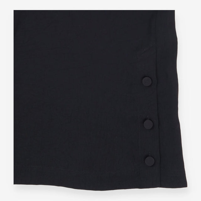 rag & bone Silk Shell Top Black Sleeveless Mock Ne