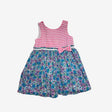 The Prarie Pink Stripe and Floral Dress