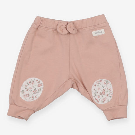 Joggers Pink with Floral Knee Patches