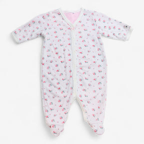 Sleepsuit Pink and White Floral