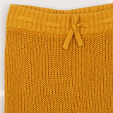 Leggings knit mustard cream cuffs