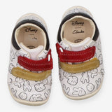 First Walker white Mickey hands velcro red yellow