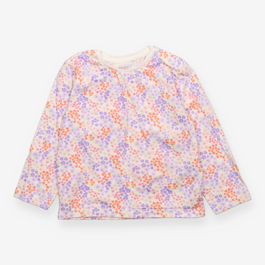 T-shirt long sleeved floral