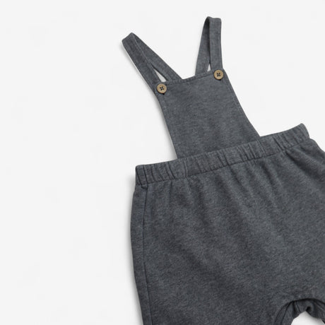 Dungarees Jersey Grey with Brown Buttons