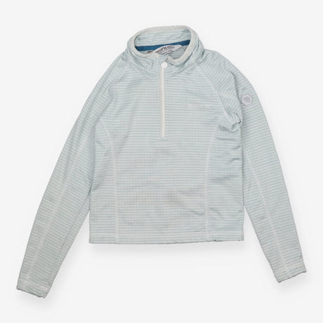 Blue striped quarter zip