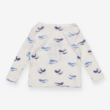 T Shirt White with Whale Mummy and Baby