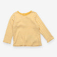 Tee LS yellow stripe buttons to back