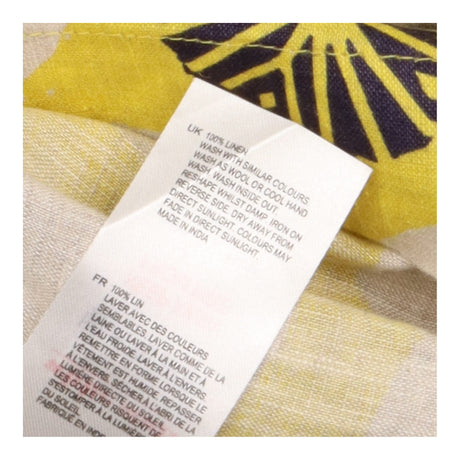Dress Mustard Yellow Geometric Print 3/4 Sleeve Po