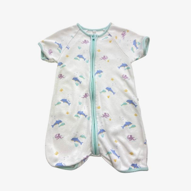 White Under the Sea Shortie Romper