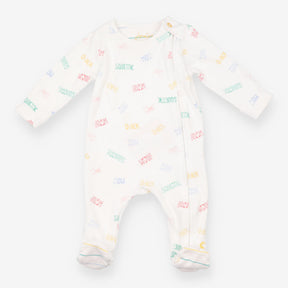 Sleepsuit White Animal Sounds