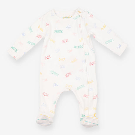 Sleepsuit White Animal Sounds