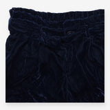 Navy velour shorts tie waist