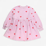 Pink Hearts Sweater Dress