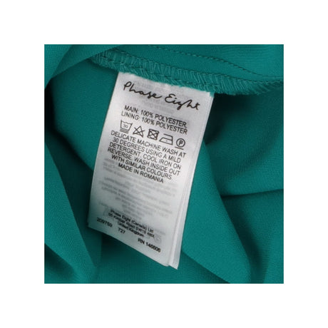 Teal Madelyn Swing Dress – Sheer Sleeves & Bow Bac
