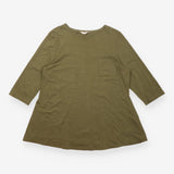 Top Organic Cotton Long Sleeve Green