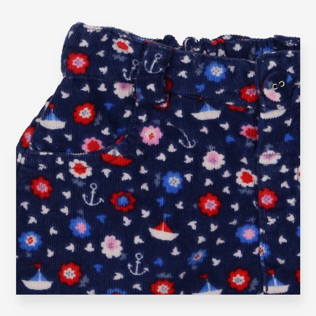 Skirt navy cord nautical