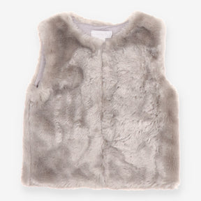 Gilet Fluffy Dark Grey