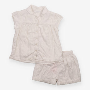 Pyjamas shortie broderie anglaise white 