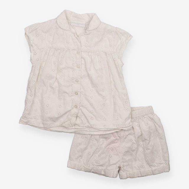Pyjamas shortie broderie anglaise white 