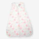 Sleeping bag white muslin large pink flower 1.0 to