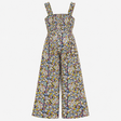 Floral Print Wide Leg Maternity Jumpsuit Sleeveles