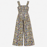 Floral Print Wide Leg Maternity Jumpsuit Sleeveles