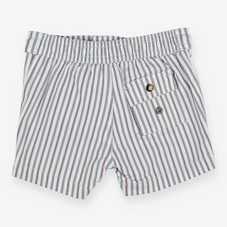 Swim shorts stripe with blue tie