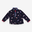 Sweater 1/2 zip navy horses
