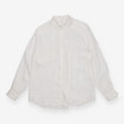 White Linen Shirt Long Sleeve Button Down