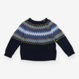 Sweater Knit Navy fairisle