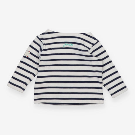 White and Black Striped Long Sleeve