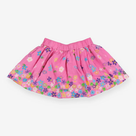 Pink Flowers Skirt
