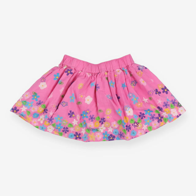 Pink Flowers Skirt