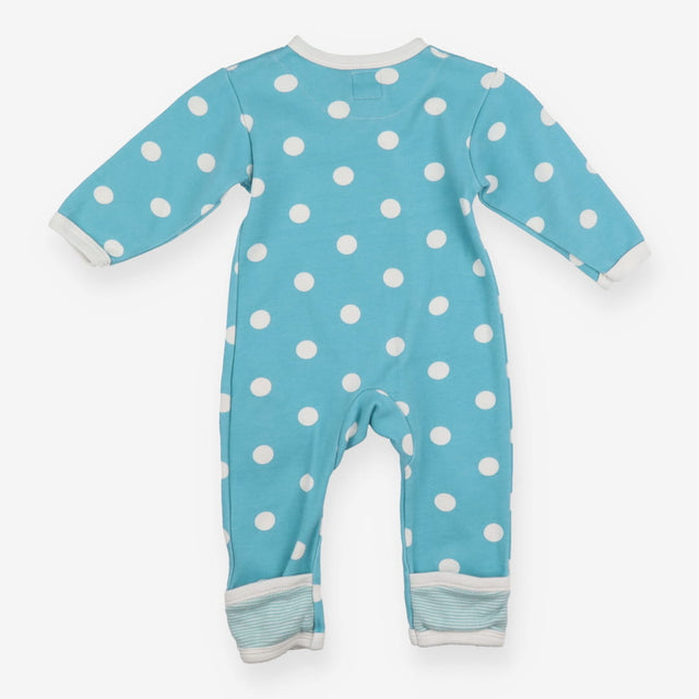 Blue Polka Dot Sleepsuit