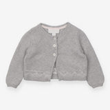 Grey Cardigan with Hearts