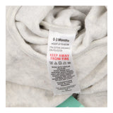 Velour Sleepsuit Grey Embroidery Elephant