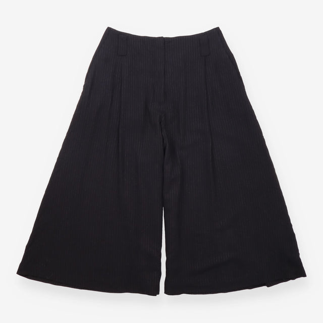 Culottes Akira Pinstripe Washed Black High Waist W