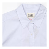 Poplin Shirt Pale Blue Cotton Relaxed Fit