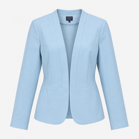 Blazer Duck Egg Blue Open Front Pocket