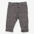 Trousers Pull On Black Patterened