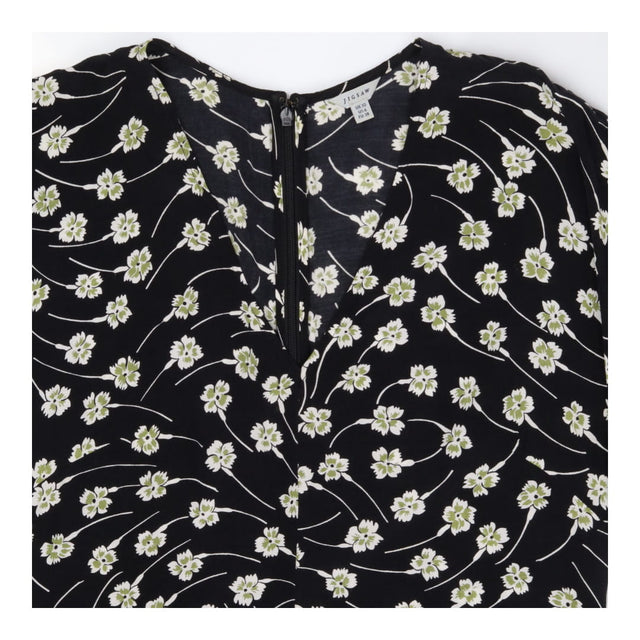 Jigsaw Black V‑Neck Midi Summer Dress