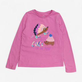 T-Shirt Pink Hedgehog On Skates